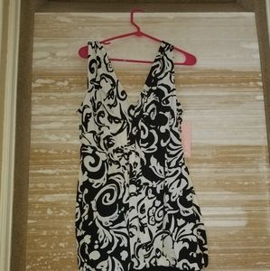 Dressbarn Size 16 Dress Black & White